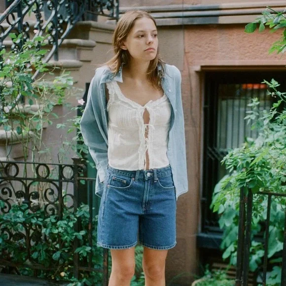 TRF DENIM OPEN SHIRT - Picture 3 of 4